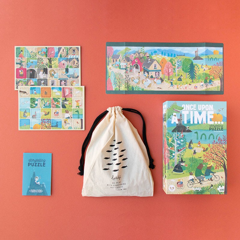 puzzle y juego de historias